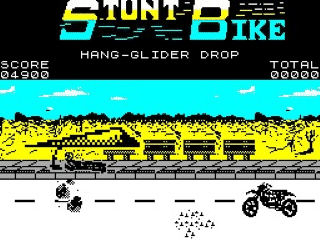 Stunt Bike Simulator screenshot 2 for ZX Spectrum